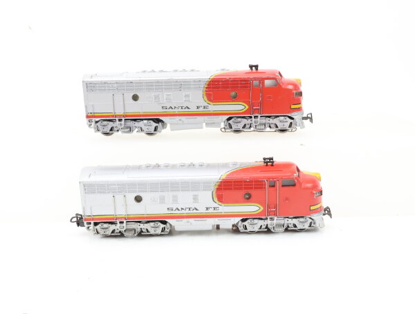 Märklin H0 3060 4060 US Diesellok 2-tlg. A+B-Unit Typ F7 337 Santa Fe / Guss