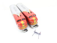 Märklin H0 3060 4060 US Diesellok 2-tlg. A+B-Unit Typ F7 337 Santa Fe / Guss
