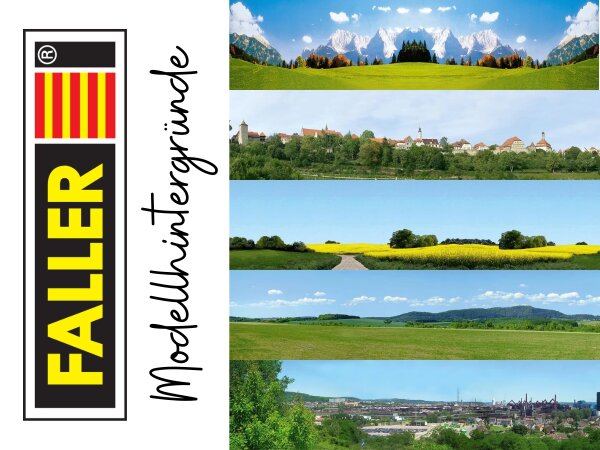 Faller H0 TT N Modellhintergrund Wandbilder Poster | auswählbar Variante