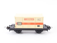 Fleischmann H0 Güterwagen Flachwagen mit Container "Fleischmann" DB