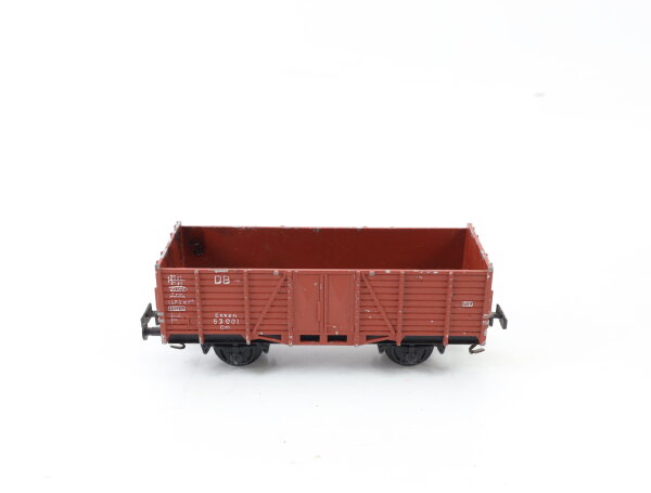 Trix Express H0 3414 offner Güterwagen Hochbordwagen 63 001 DB / Guss