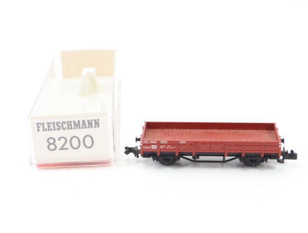 Fleischmann N 8200 offener Güterwagen Niederbordwagen X82 DB / OVP