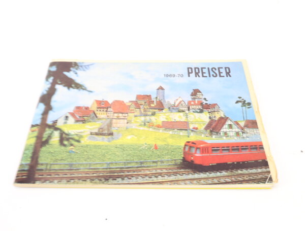 Preiser Katalog 1969-70 Miniatur-Figuren Zubehör mit Preisliste