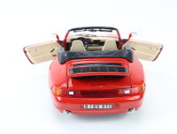 Bburago Modellauto PKW Porsche 1993 Carrera 911 Cabrio rot 1:18
