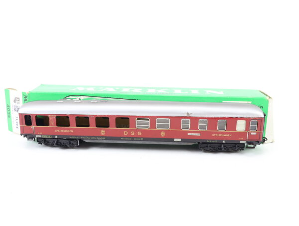 Märklin H0 4024 Personenwagen Speisewagen DB001001 36201 DSG rot / Blech OVP