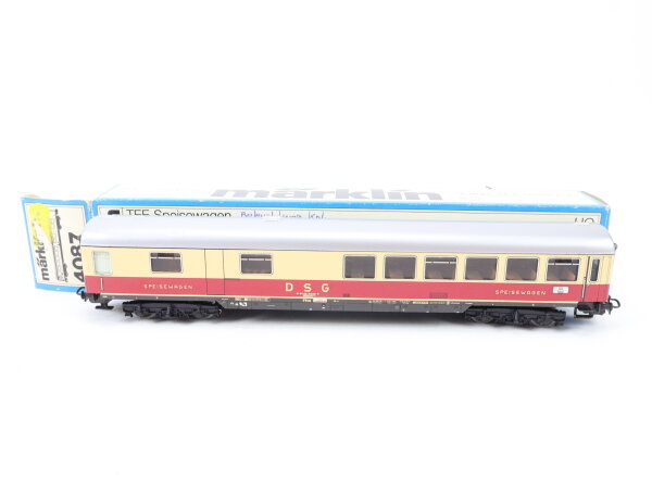 Märklin H0 4087 Personenwagen Speisewagen 80 114-6 DSG / Licht Blech OVP