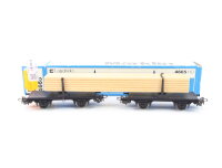 Märklin H0 4665 Güterwagen Langholzwagen 2-tlg. mit Ladegut