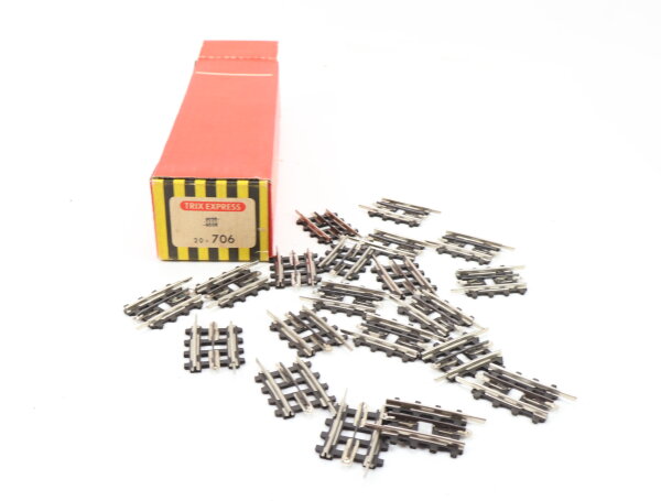 Trix Express H0 706 Gleismaterial 20x Ausgleichsstück gebogen Pappschwellen OVP