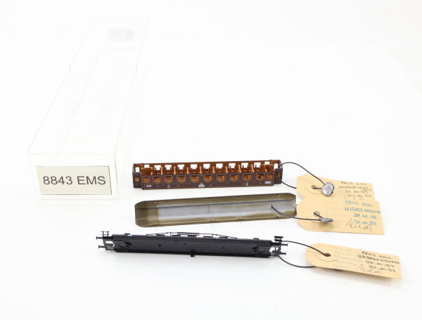 E1641 Fleischmann N 8843 Prototyp Handmuster Gehäuse Personenwagen 03303/ Plombe