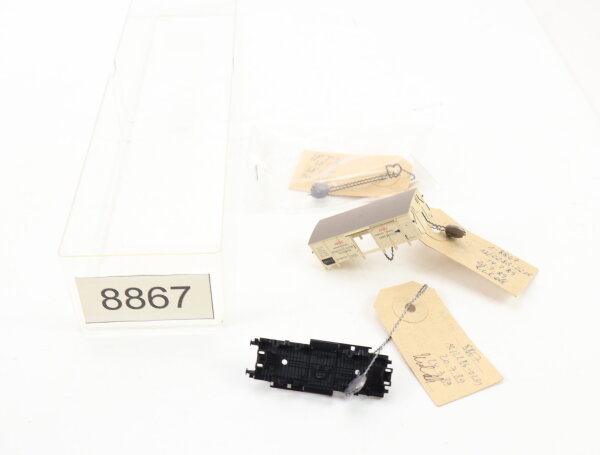 E1641 Fleischmann N 8867 Prototyp Handmuster Gehäuse Güterwagen 608 249 / Plombe