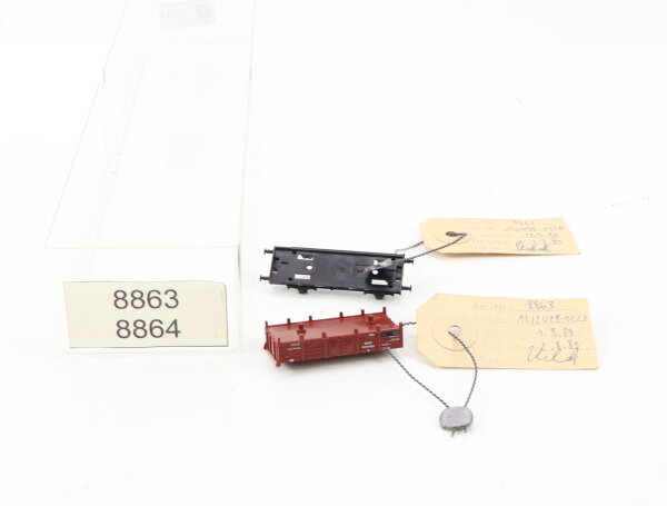 E1641 Fleischmann N 8863 Prototyp Handmuster Gehäuse Güterwagen 23160 / Plombe