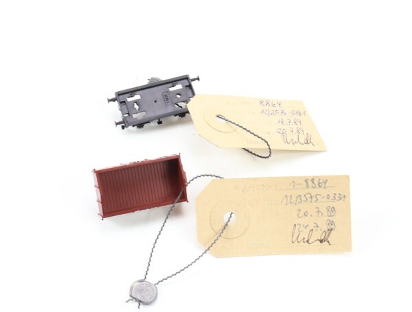 E1641 Fleischmann N 8864 Prototyp Handmuster Gehäuse Güterwagen 49153 / Plombe