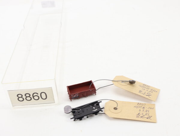 E1641 Fleischmann N 8860 Prototyp Handmuster Gehäuse Güterwagen 46 882 / Plombe