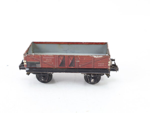 Trix Express H0 2071 offener Güterwagen Halle DB braun / Blech