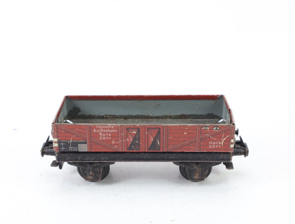 Trix Express H0 2071 offener Güterwagen Halle DB braun / Blech