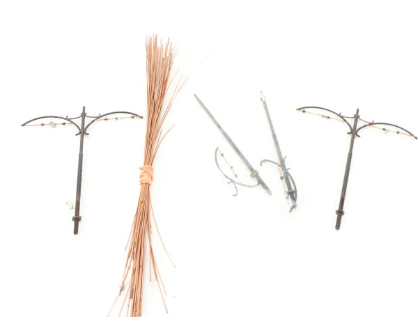 Sommerfeldt H0 Nr. 111 112 Oberleitung Mast Streckenmast Fahrdrähte Konvolut