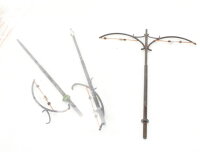 Sommerfeldt H0 Nr. 111 112 Oberleitung Mast Streckenmast Fahrdrähte Konvolut