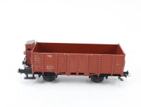 Trix Express H0 3414 offner Güterwagen Hochbordwagen braun 63 001 DB / Guss NEM