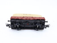 Trix Express H0 3451 Güterwagen Niederbordwagen 6074 DB mit Plane / NEM