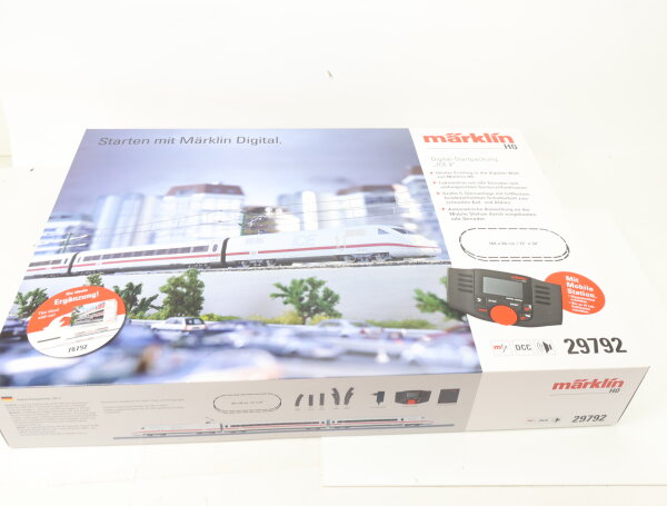 E1941 Märklin H0 29792 Digital-Startset 40-tlg. ICE 2 + Mobile Station & C-Gleis