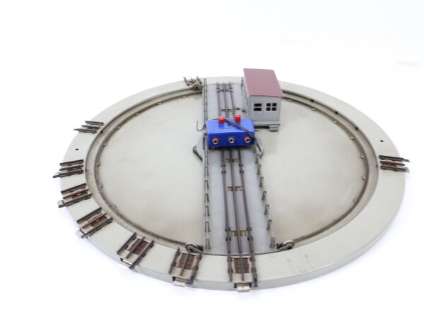 Märklin H0 7186 elektrische Drehscheibe mit Stellpult für M-Gleis / Blech