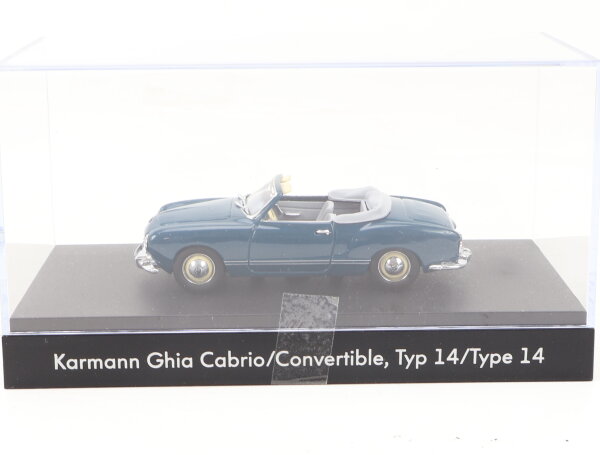 Minichamps Nr. 5000 Modellauto PKW Karmann Ghia Cabrio Typ 14 1:43