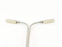 Spur H0 Lampe Bogenleuchte Stadtleuchte 2-flammig grau mit Einsatzfuß 1:87