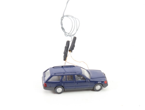 Wiking H0 Modellauto PKW MB 230 TE mit Licht blau 1:87