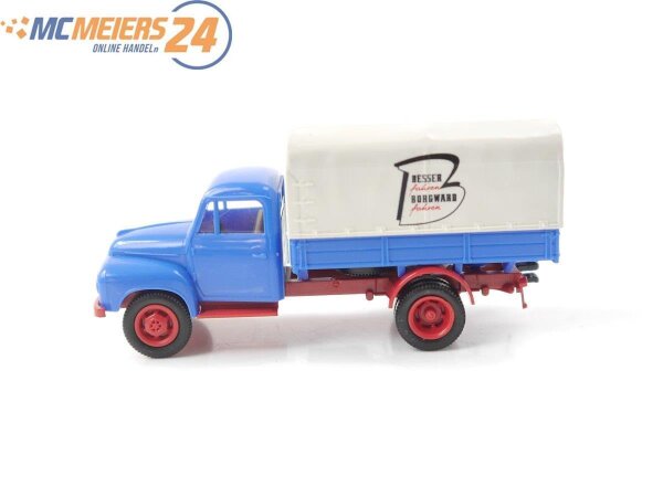 Brekina H0 Modellauto Transporter Borgward B1500 "Besser fahren" 1:87 E73