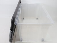 Rival Eurobox Kunststoffbox Aufbewahungsbox 60x40x30cm mit Rädern und Deckel