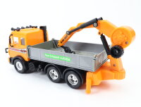 Spielzeug Modellfahrzeug Baufahrzeug  LKW Pritsche mit Ladekran