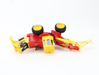 Maisto Modellfahrzeug Landmaschine Radlader mit Pflug und Haken