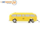 Wiking H0 230/1 Modellauto Postbus-Anhänger unverglast 1:87 E73