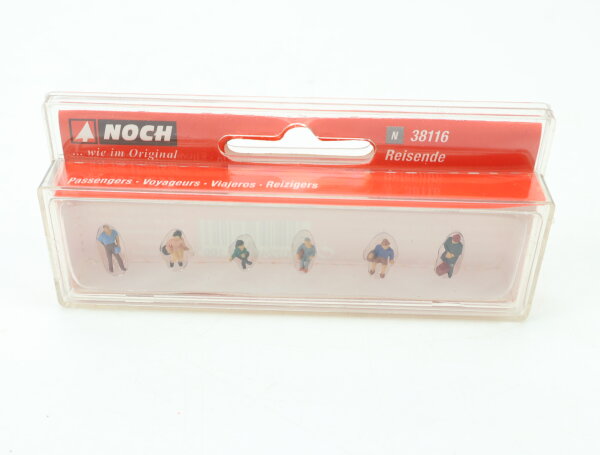 Noch N 38116 Figuren 6-tlg. Reisende 1:160