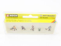 Noch N 36471 Figuren Menschen mit Hunden 1:160