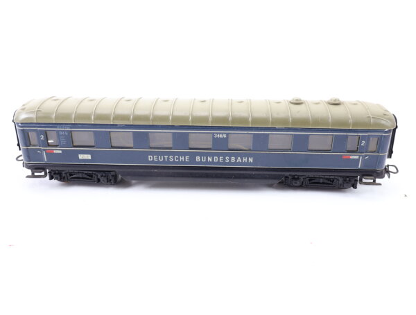 Märklin H0 346/6 Personenwagen D-Zug-Wagen 1. Klasse B4ü DB / Blech Licht