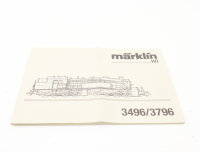 Märklin H0 3496/3796 Beschreibung Anleitung für...