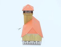 Busch H0 1450 Gebäude Requisitenhaus Feuerwache Schwenningen gebaut / Licht