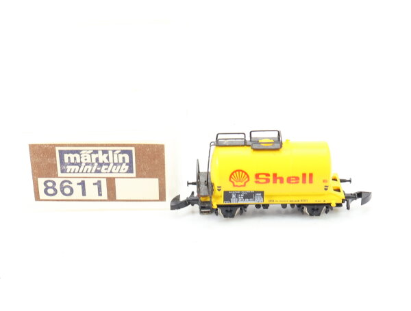 Märklin Spur Z 8611 Güterwagen Kesselwagen Shell 072 4 418-9 gelb DB