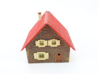 Spur H0 Gebäude Wohnhaus Einfamilienhaus Backsteinhaus