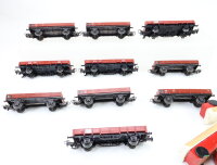 Märklin H0 4423/4503 10x offener Güterwagen Niederbordwagen mit Zirkuswagen