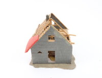 Spur H0 Gebäude Wohnhaus Rohbau Haus im Bau