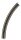 Fleischmann Spur N 9125 Gebogenes Gleis mit Bettung 225,6 mm R2 45° Schiene