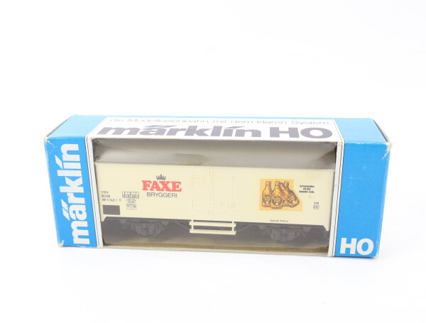 Märklin H0 4565 gedeckter Güterwagen Bierwagen "Faxe Bryggeri" 081 5 549-1 DSB