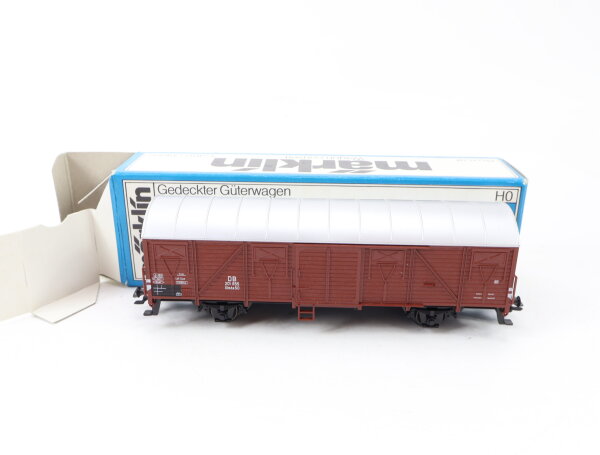 Märklin H0 4700 gedeckter Güterwagen 201 855 Glhms50 braun DB 1:87 OVP NEM