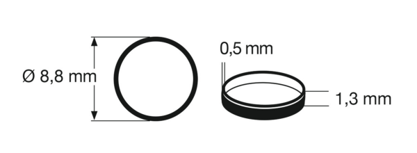 Fleischmann Spur N 948006 Haftreifen Haftringsatz AD=8,8 B=1,3