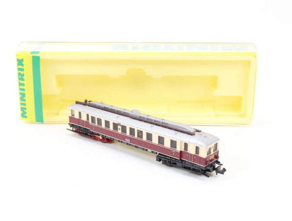 Minitrix N 12097 Diesel-Triebwagen rot-beige 3. Klasse BR VT 858 Mainz DB