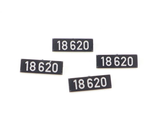 E1641 Fleischmann H0 194851 Ersatzteil Numerntafel 4-tlg. BR 18 620 4118