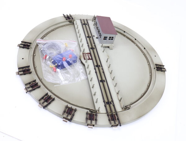 Märklin H0 7186 elektrische Drehscheibe mit Stellpult für M-Gleis / Blech