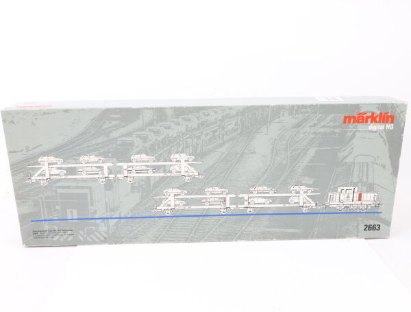 Märklin H0 2663 Zugset 19-tlg "Autotransport-Zug aus dem Volkswagen-Werk" / Dig.